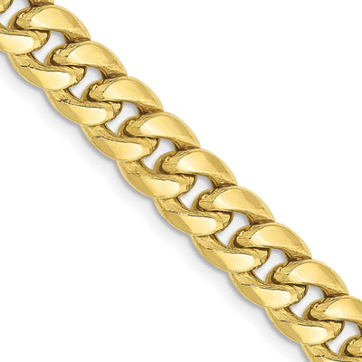 10k 6.75mm Semi-Solid Miami Cuban Chain