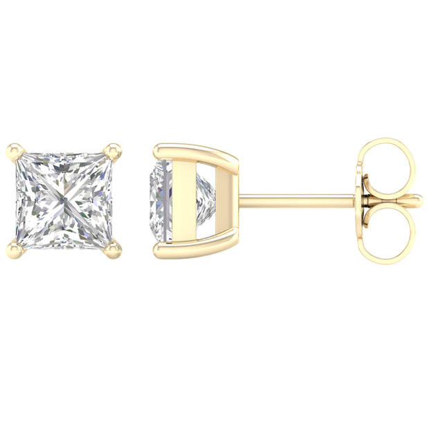 14K 2.00CT Certified Lab Grown Diamond Earrings ( IGI Certified )