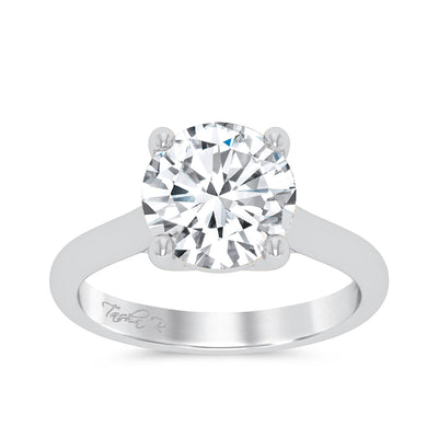 14K 3.00CT Certified Lab Grown Engagement Ring