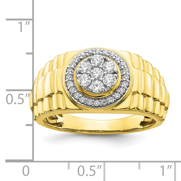 10K Lab Grown Diamond VS/SI FGH Men's Ring
