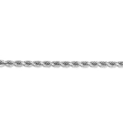 10k White Gold 4mm Diamond-cut Rope Chain