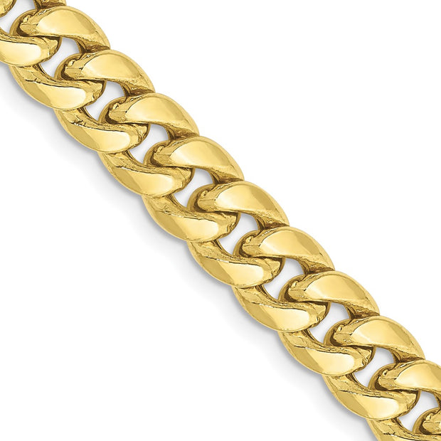 10k 6.75mm Semi-Solid Miami Cuban Chain