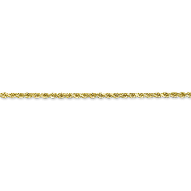 10k 2mm Diamond-cut Rope Chain