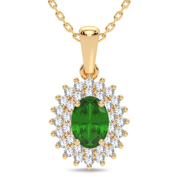 14K 0.25CT Diamond Pendant