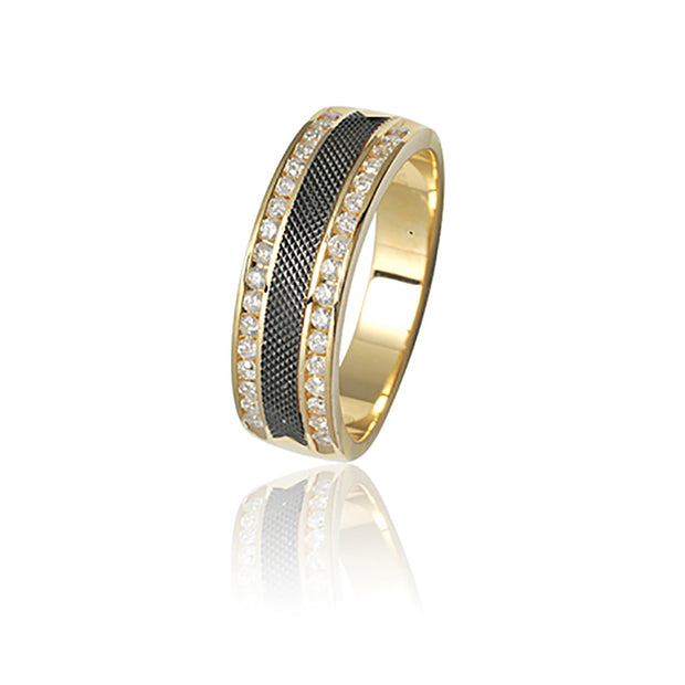 14KT 0.46-0.52 CT D-MENS BAND