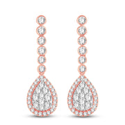 14K 3.01CT Diamond Earrings