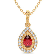 14K 0.10CT Diamond Pendant