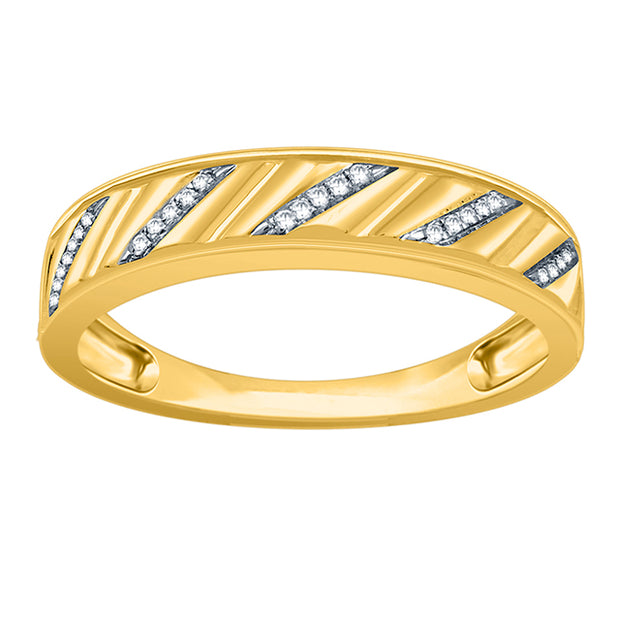 10K 0.05CT D-MENS BANDS