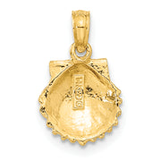 14k Scallop Shell Pendant