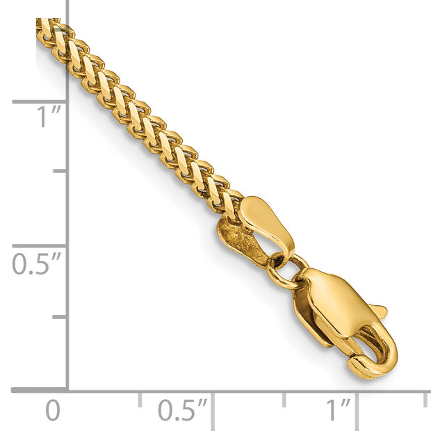 14k 2mm Franco Chain