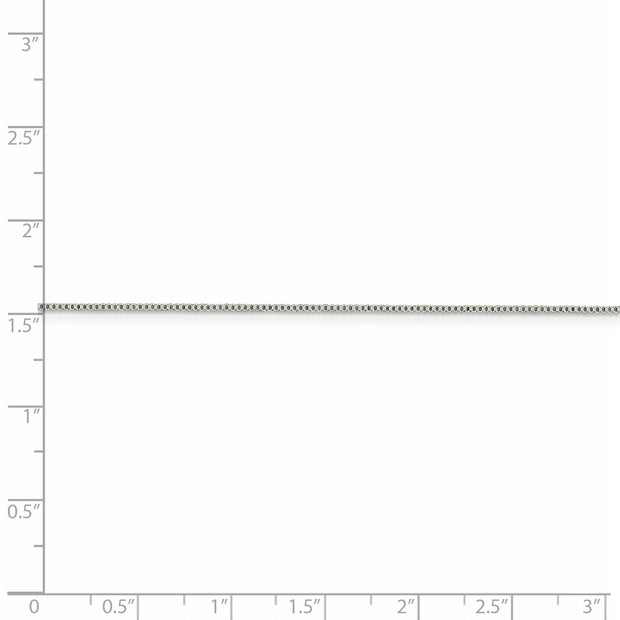 Sterling Silver Rhodium-plated .8mm Box Chain