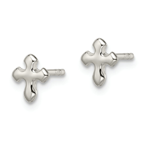 Sterling Silver Cross Earrings