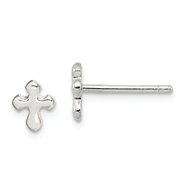 Sterling Silver Cross Earrings