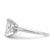 14k White Gold Lab Grown Diamond Solitaire with 2.00-2.25 Radiant